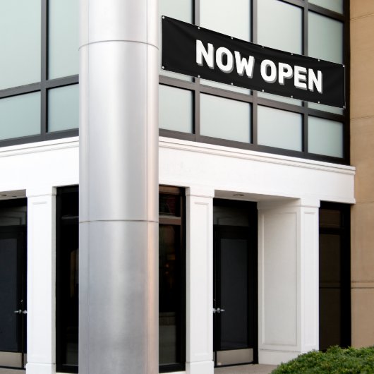 Bannière ouverte Black Now (Bâtiment extérieur)