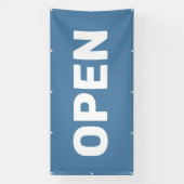Bannière ouverte bleu acier (Verticale)
