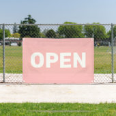 Bannière Ouverte Rose Pêche (Insitu)