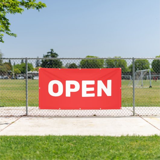 Bannière Ouverte Rouge Clair (Insitu)