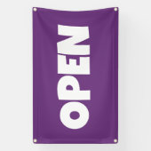 Bannière ouverte violette (Verticale)