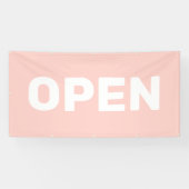 Bannière OUVERTURE Rose Pastel (Horizontal)