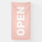 Bannière OUVERTURE Rose Pastel (Verticale)