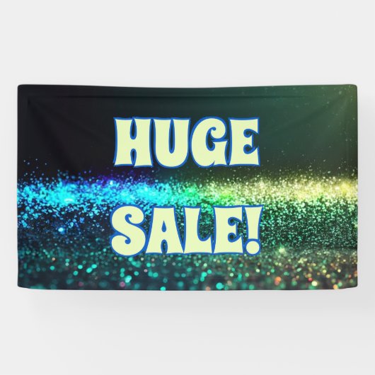 Bannière pailletée grande vente (Horizontal)