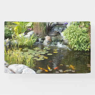 Bannière paisible de Koi Pond