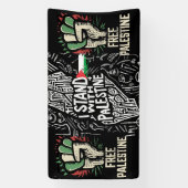 bannière palestine libre (Verticale)