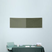 Bannière partagée vert olive personnalisée (Salon professionnel)
