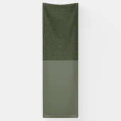 Bannière partagée vert olive personnalisée (Vertical)