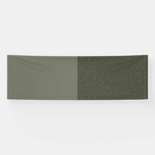 Bannière partagée vert olive personnalisée (Horizontal)