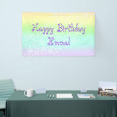 Bannière Pastel Rainbow Circles en cercles (Salon professionnel)