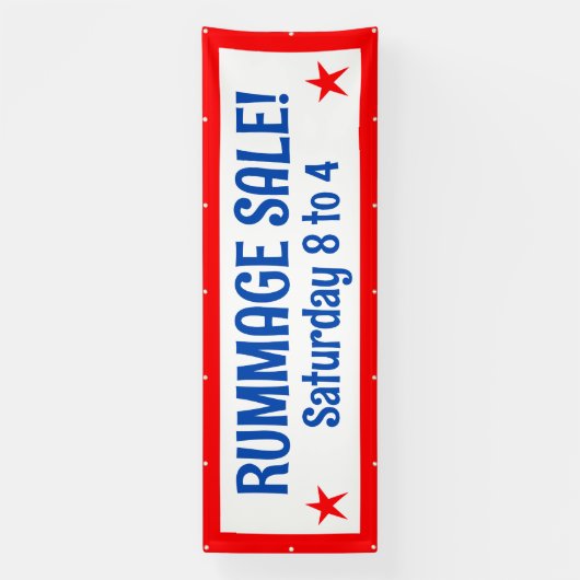 Bannière patriotique de rummage (Verticale)