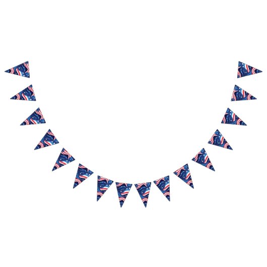 Bannière patriotique drapeaux (Tout)