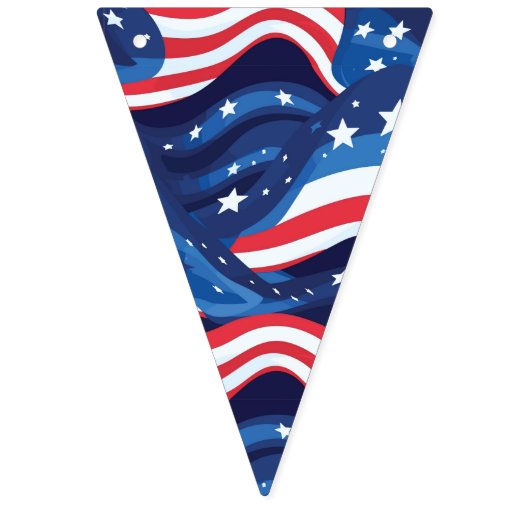 Bannière patriotique drapeaux (Troisième drapeau)