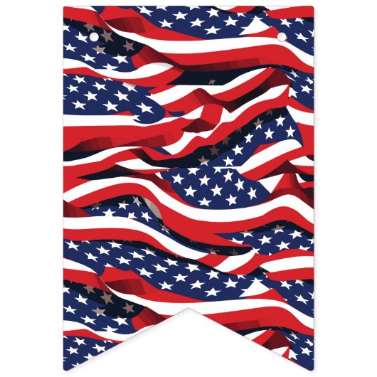 Bannière patriotique drapeaux (Troisième drapeau)