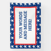 Bannière patriotique personnalisée (Verticale)