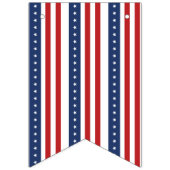 Bannière Patriotique Rouge Blanc Bleu 4 juillet (Deuxième drapeau)