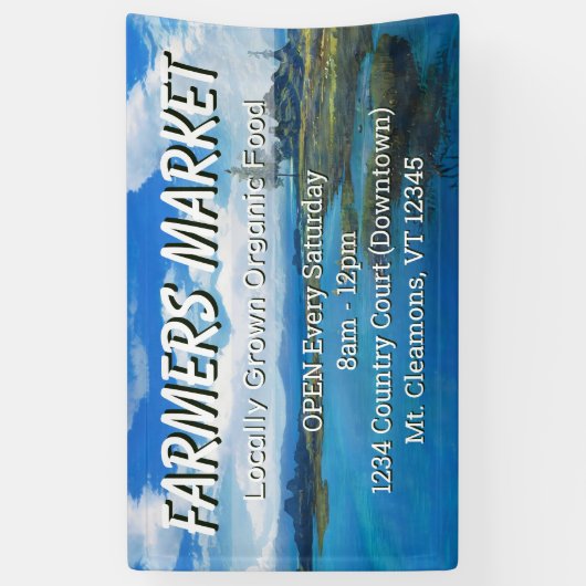 Bannière Paysage Farmer Personnalisé (Vertical)