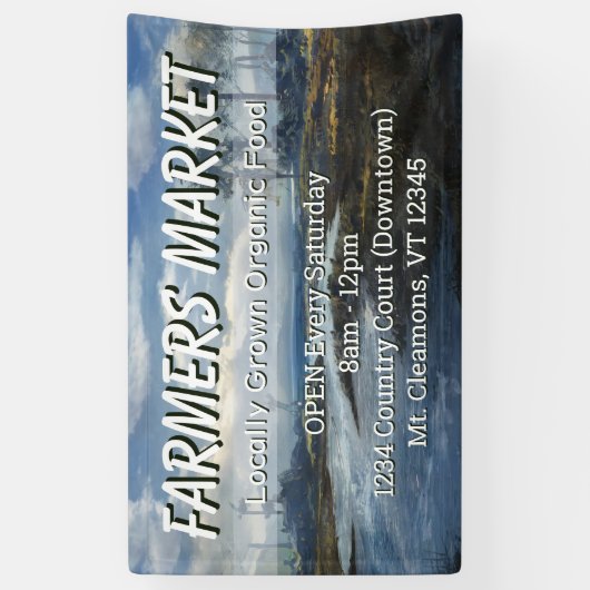 Bannière Paysage Farmer Personnalisé (Vertical)