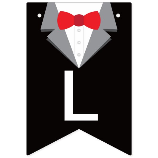 Bannière Pendentif Tuxedo, Cravate Bow (Premier drapeau)