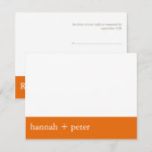 Bannière Persimmon :: Carte RSVP (Devant / Derrière)