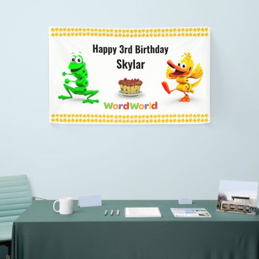 Bannière personnalisable d'anniversaire de (Salon professionnel)