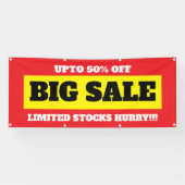 Bannière personnalisable de grande vente (Horizontal)