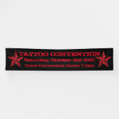 Bannière personnalisable de rouge de noir de (Horizontal)