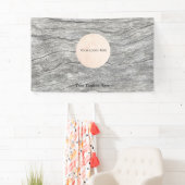 Bannière personnalisable de votre logo en bois déf (En situation)