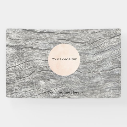 Bannière personnalisable de votre logo en bois déf (Horizontal)