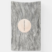 Bannière personnalisable de votre logo en bois déf (Vertical)