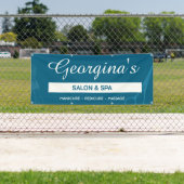 Bannière personnalisable pour salon et spa (En situation)