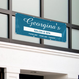Bannière personnalisable pour salon et spa