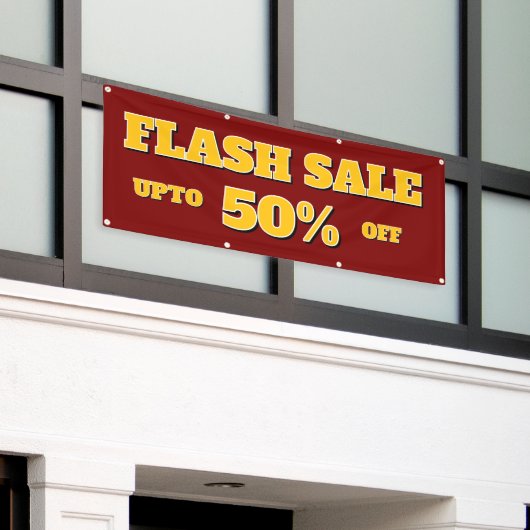 Bannière personnalisable pour vente flash (Bâtiment extérieur)