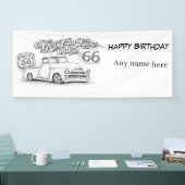 Bannière personnalisable Route 66 (Salon professionnel)