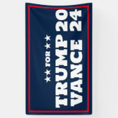 Bannière personnalisable Trump Vance 2024 (Vertical)