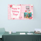 Bannière personnalisée 1er anniversaire pour le ro (Salon professionnel)