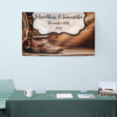 Bannière personnalisée 3'x5' Bottes Cowboy Botte B (Salon professionnel)