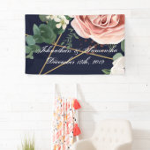 Bannière personnalisée 3'x5' Jardin géométrique Ma (En situation)