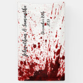 Bannière personnalisée 3'x5' Splatz sanguin Vampir (Vertical)