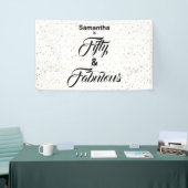 Bannière personnalisée 50 et fabuleuses étoiles d' (Salon professionnel)