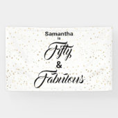 Bannière personnalisée 50 et fabuleuses étoiles d' (Horizontal)