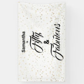 Bannière personnalisée 50 et fabuleuses étoiles d' (Vertical)