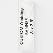 Bannière personnalisée 8 pouces x 2,5 pouces (Vertical)