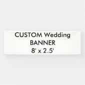 Bannière personnalisée 8 pouces x 2,5 pouces (Horizontal)