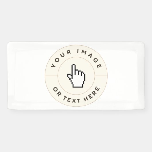 Bannière - Personnalisée (ajouter image/texte) (Horizontal)