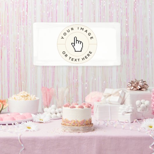 Bannière - Personnalisée (ajouter image/texte) (Fête)