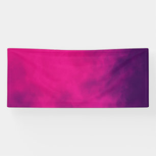 Bannière personnalisée avec dégradé rose néon