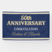 Bannière personnalisée Classy Anniversary (Horizontal)