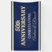 Bannière personnalisée Classy Anniversary (Vertical)