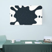 Bannière personnalisée Custom Ink Splash – Charbon (Salon professionnel)